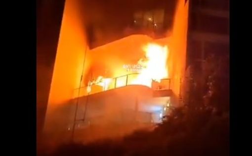Пожар в отеле в Тверии тушили несколько часов